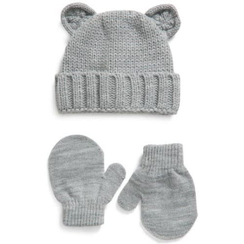 Beanie & Mittens Set, 0-6 M