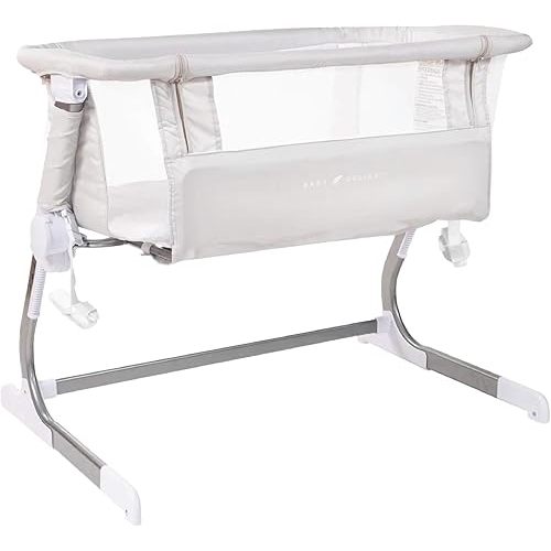Baby Delight Beside Me Dreamer Bassinet | Bedside Sleeper | 6-Position Height Adjustment | Driftwood Grey
