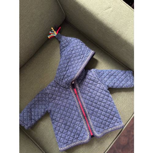 Quilted Chambray Hoodie | Hanna Andersson | Hanna-Me-Downs, 3-6 M