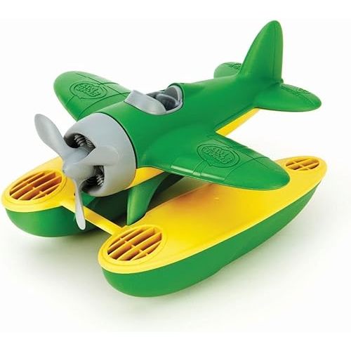 Green Toys Seaplane in Green Color - BPA Free, Phthalate Free Floatplane for Improving Pincers Grip. Toys and Games ,9 x 9.5 x 6 inches