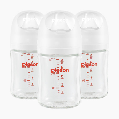 Pigeon Glass Anti-Colic Nursing Bottle Wide Neck 3 Pack - 5.4 Oz