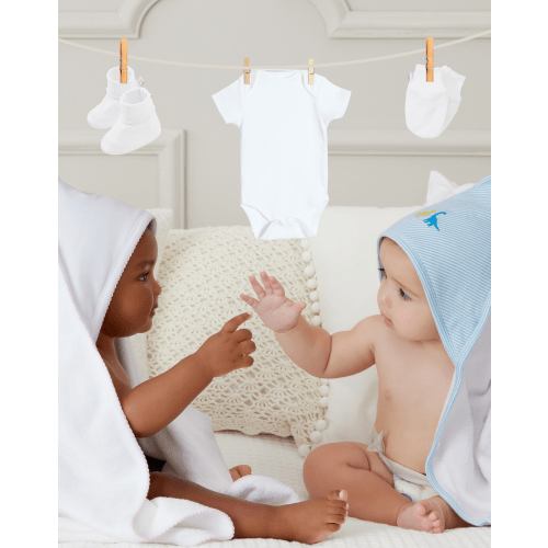 Blue Pointelle Hat
