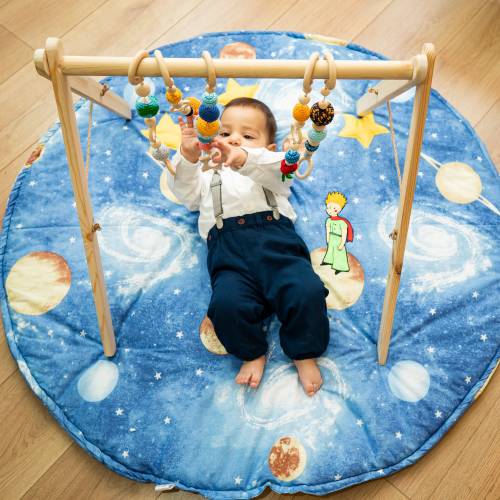 Baby Play Gym, wooden baby  gym, little prince baby gym, Montessori Mobile, Newborn gift
