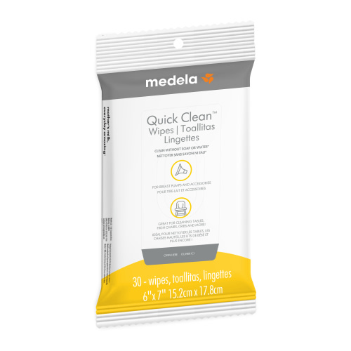 Medela Quick Clean 30-Count Breast Pump and Accessory Wipes