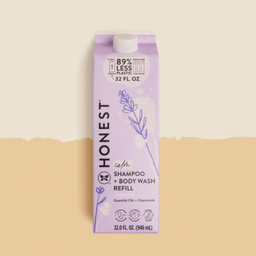 Honest baby shampoo and body wash- lavender- carton refill
