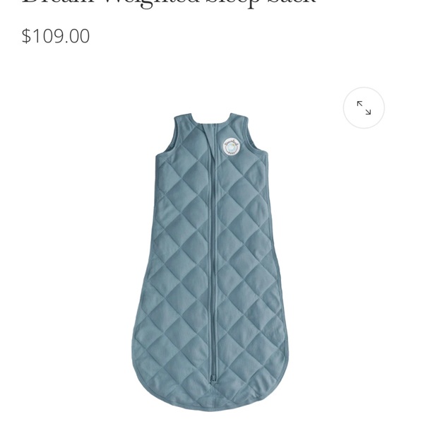 0-6 months Weighted Sleep Sack: Dreamland Baby