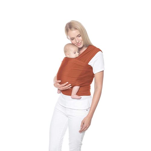 Ergobaby Aura Baby Carrier Wrap for Newborn to Toddler (8-25 Pounds), Copper - Sweet Vine