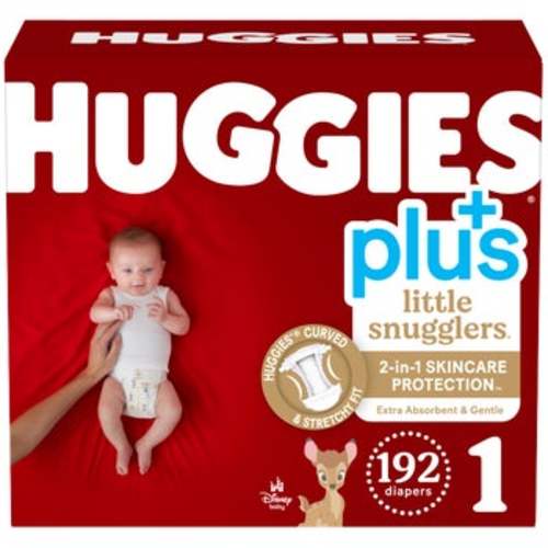 Huggies Plus Diapers, Size 1, 192 ct | Costco