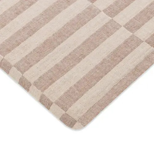 All-Stages Midi Crib Sheet in GOTS Certified Organic Muslin Cotton - Cocoa Stripe