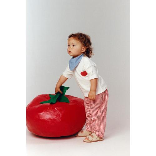 TOMATO PATCH T-SHIRT - Oyster-white | ZARA United States