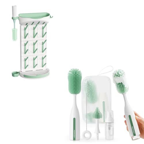 Momcozy DIY Larger Bottle Drying Rack Bottle Brush Kit Pro