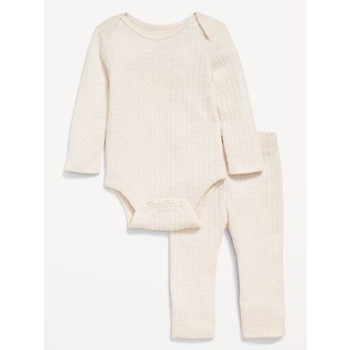 Jacquard-Knit Bodysuit and Leggings Set for Baby