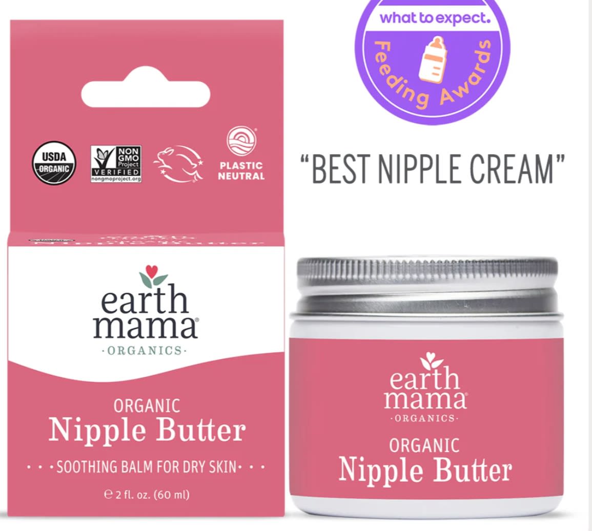 Organic Nipple Butter Breastfeeding Cream | Earth Mama