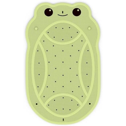 Bath Mat for Tub Non Slip Baby, Kids Bathtub Mat, 30"x18" Bath Mat for Baby, Natural Rubber no Odors, Textured Surface and Strong Suction Cups for Double Anti-Slip, Easy to Clean, Green
