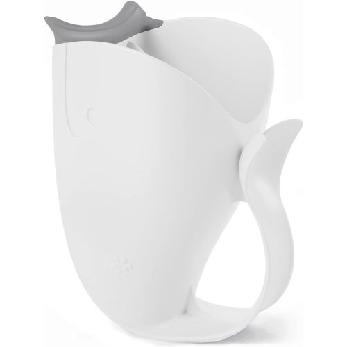 Skip Hop Baby Bath Rinse Cup, Moby Tear-Free Waterfall Rinser, White - Bath Rinser White