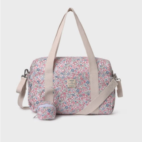 Mayoral Printed Diaper Bag with Accessories in Baby Pink | Little Miss Muffin Children & Home