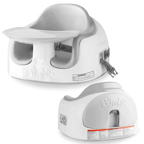 Bumbo 3-in-1 Baby Multi Seat Booster w/Feeding Tray, 6-36 Months Old, Cool Grey