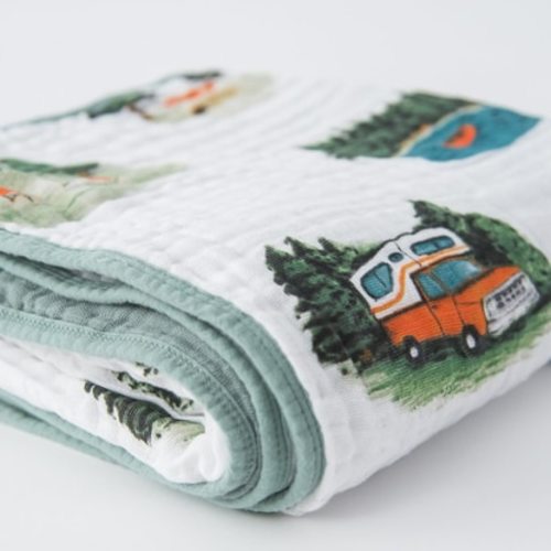 Camper Muslin Quilt - Spearmint Ventures, LLC
