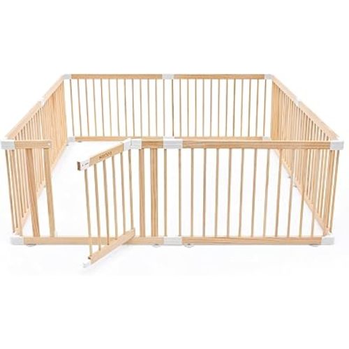 HARPPA Grovi Wooden Playpen, Play Yard, Playpen for Babies and Toddlers