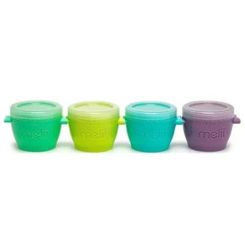 Melii - 4Pk Snap & Go Baby Food Storage Containers with Lids
