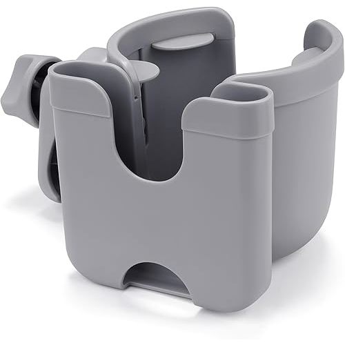 Accmor Stroller Cup Holder with Phone Holder, Bike Cup Holder, Universal Cup Holder for Uppababy Nuna Doona Strollers, 2-in-1 Cup Phone Holder for Stroller, Bike, Wheelchair, Walker, Scooter