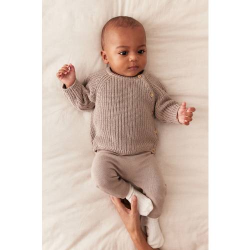 2-PIECE KNIT COTTON SET- Beige (NB)