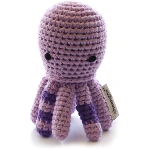 Organic Crocheted Octopus Rattle