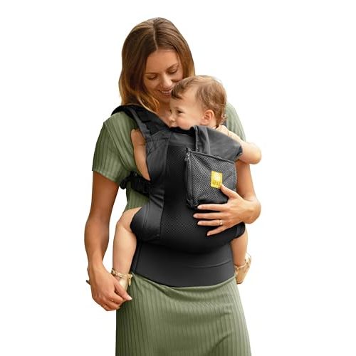 LÍLLÉbaby 3-in-1 Ergonomic CarryOn Airflow - Toddler Carrier - with Lumbar Support & Breathable Mesh - for Children 25-60 lbs - Perfect for Hiking, Travel and Everyday Family Events - Black