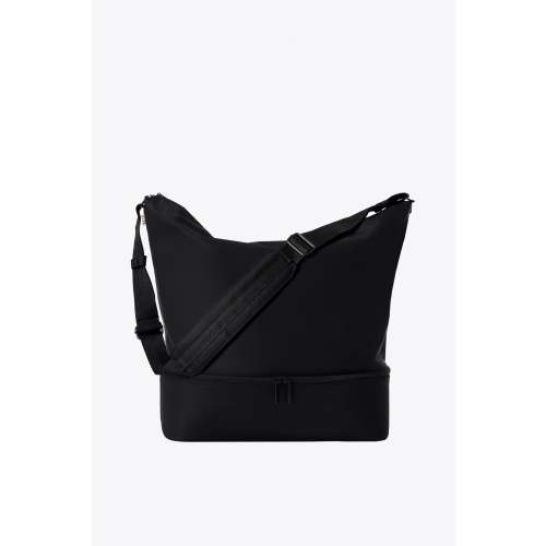BÉIS 'Crescent Weekender' in Black - Black Crescent Weekender Tote Bag for Travel