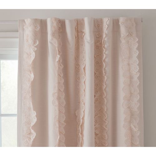 Eyelet Appliqué Blackout Curtain