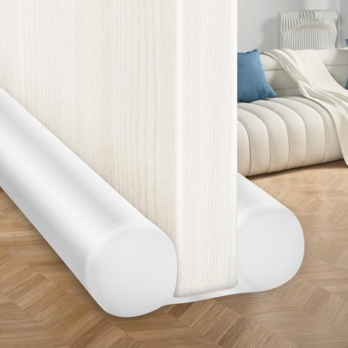 MAXTID Under Door Draft Stopper Cold Air Blocker - Large Doors Seal Gap Bottom of Doors 36" Adjustable 30" 32" 34" Weather Stripping Noise Blocker Interior Front Door Sweep Soundproof Door Accessories