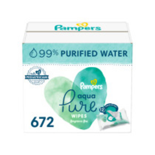 Pampers Aqua Pure Natural Sensitive Baby Wipes