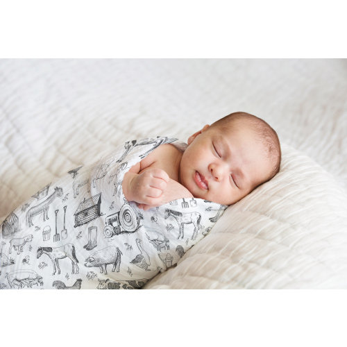 Farm Baby Swaddle, Baby Farm Blanket, Farm Animal Nursery, Farm Theme