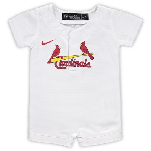 Newborn & Infant St. Louis Cardinals Nike White Official Jersey Romper