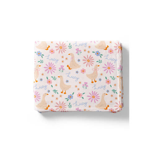 Personalized Toddler Blanket in Loosey Goose | Caden Lane
