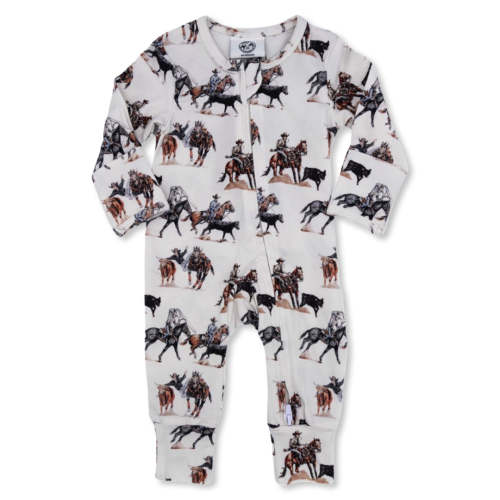 Stop the Clock Folding Feet Jammies – Cowkid Clothing Company
