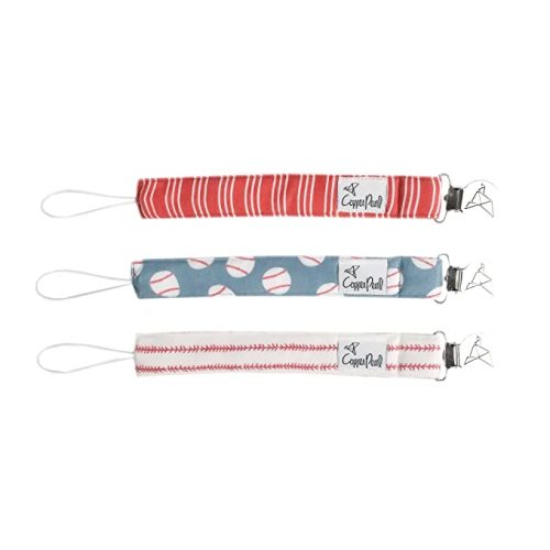 Copper Pearl Binky Clip 3 Pack Set "Slugger"