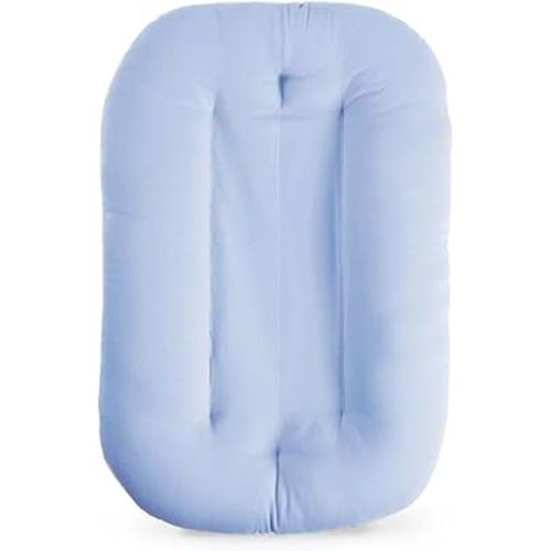 Baby Lounger for Newborn, Bionic Design Baby Lounger, Soft Organic Cotton Breathable Lounger for Infants 0-18 Months (Blue)