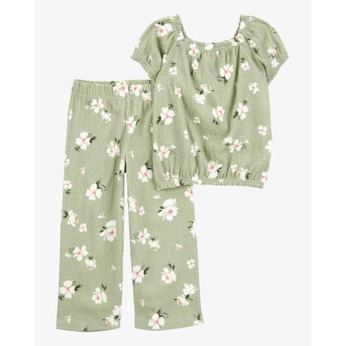 Baby 2-Piece Floral Top & Pull-On Pant Set - Carter's | Carter's