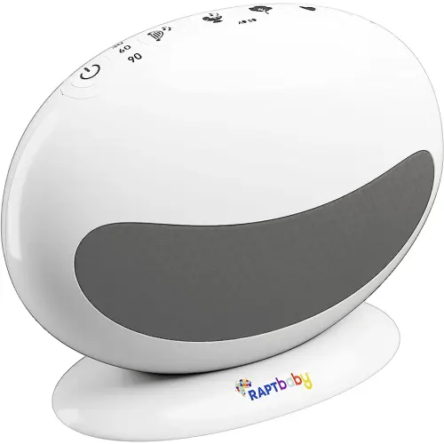 RAPTbaby™ Smarter Sleep Sound Machine: Neuroscientist-Developed to Support Baby’s Language Development & Sleep with Soothing & Brain-Building Soundtracks in 4 Genres: Classical, Lullaby, Nature, Womb