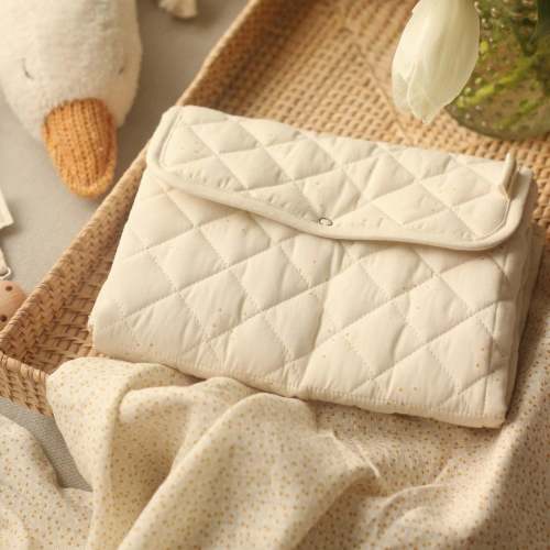 Cotton Travel Baby Changing Mat - Wild Chamomile | Avery Row UK