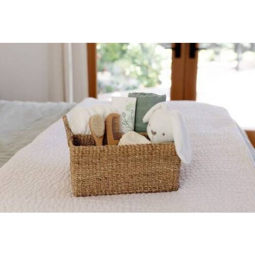 Diaper caddy organizer for nursery room or bathroom storage - sustainable gift for home - changing table organizer - woven nappy caddy