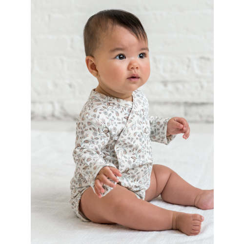 Yuma Floral / Teal + Taupe / 0-3M