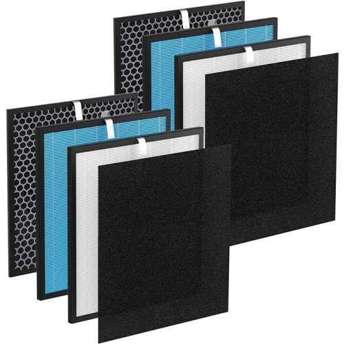 2-Set AirMax 10L Pro Filter Replacement Kit Compatible with Okaysou Airmax 10L Pro and Aiibot-A300 Air Purifiers, High-Efficiency 5-Stage AirMax 10L Pro Air Purifier Filter
