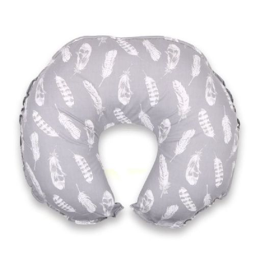 4Baby Nursing Pillow Feathers Grey | Nursing Pillow | Baby Bunting AU