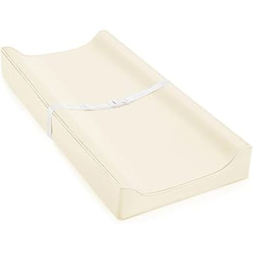 Amazon.com : Vegan Leather Changing Pad Cover with Zipper - 31"X 16" - Waterproof Wipeable, Extra Thick & Portable & Non-Slip Diaper Mat - Fits Standard Changing Tables (Beige) : Baby