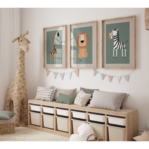 Boho Nursery Wall Art Safari Nursery Wall Prints Set of 3 - Etsy
