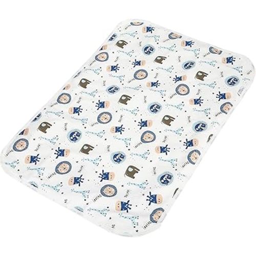 Baby Diaper Changing Pad, 21 5/8" x 31.5" Waterproof Changing Pad Liners - Reusable Soft and Absorbent Portable Changing Mat(Giraffe1PCS)