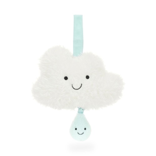 Amusable Cloud & Raindrop Plush Musical Pull Toy