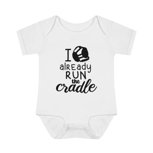 Wrestling Baby Onesie - I Already Run the Cradle - Funny Infant Bodysuit